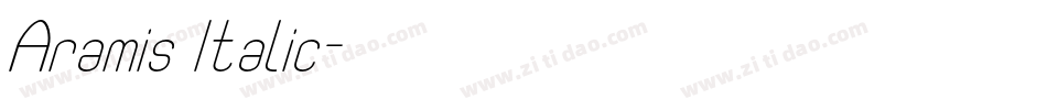 Aramis Italic字体转换